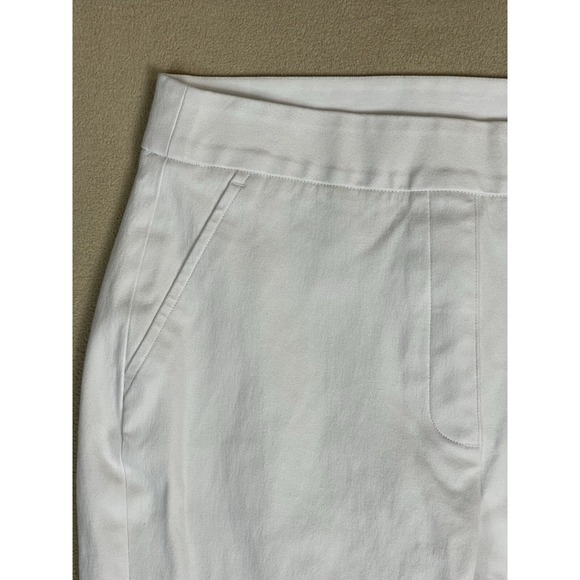 Spanx Pants Womens Small White On The Go Slim‎ Straight Pull On Stretch Mid Rise - Picture 2 of 14
